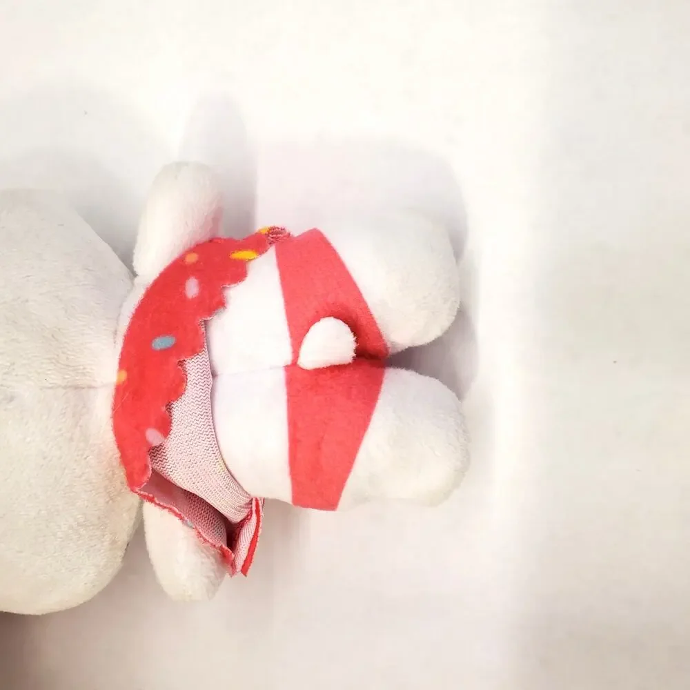 HELLO KITTY Plush Danglers Series 2 Rainbow Sprinkles Cupcake Clip On Toy